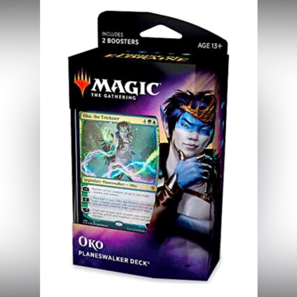 New Magic The Gathering Throne of Eldraine Oko, The Trickster Planeswalker Deck